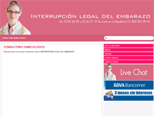 Tablet Screenshot of consultorioginecologico.com